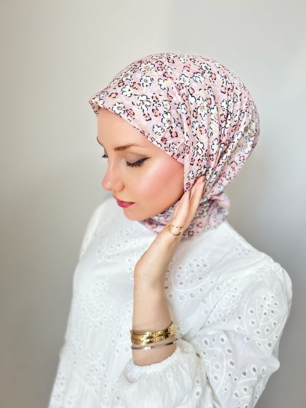 Pembe Pamuk Soft Eşarp