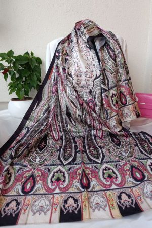 Anka Desen Vual İpek Şal